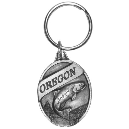 Siskiyousports Siskiyou Oregon Trout Antiqued Keyring - One Size RK103